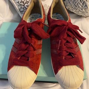 Men's Adidas Superstar Suede 80's style shoes